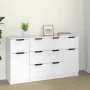 3-teiliges Sideboard-Set aus glänzend weißem Sperrholz von vidaXL, Sideboards - Ref: Foro24-3115824, Preis: 195,34 €, Rabatt: %