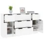 3-teiliges Sideboard-Set aus glänzend weißem Sperrholz von vidaXL, Sideboards - Ref: Foro24-3115824, Preis: 195,34 €, Rabatt: %
