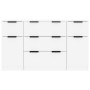 3-piece glossy white plywood sideboard set by vidaXL, Sideboards - Ref: Foro24-3115824, Price: 198,72 €, Discount: %