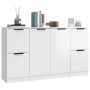 Sideboards 3 Stück Sperrholz glänzend weiß von vidaXL, Sideboards - Ref: Foro24-3115848, Preis: 162,64 €, Rabatt: %