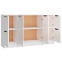 3 plywood white gloss sideboards by vidaXL, Sideboards - Ref: Foro24-3115848, Price: 162,64 €, Discount: %