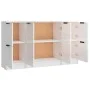Sideboards 3 Stück Sperrholz glänzend weiß von vidaXL, Sideboards - Ref: Foro24-3115848, Preis: 156,94 €, Rabatt: %
