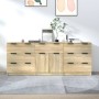 3-piece plywood oak Sonoma color sideboard by vidaXL, Sideboards - Ref: Foro24-3115798, Price: 229,62 €, Discount: %