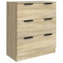 3-piece plywood oak Sonoma color sideboard by vidaXL, Sideboards - Ref: Foro24-3115798, Price: 229,62 €, Discount: %
