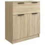 Aparador de 3 piezas madera contrachapada color roble Sonoma de vidaXL, Aparadores - Ref: Foro24-3115798, Precio: 219,65 €, D...