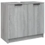 Badmöbelset 3-teilig sonoma grau Sperrholz von vidaXL, Badezimmermöbel - Ref: Foro24-3115874, Preis: 170,54 €, Rabatt: %
