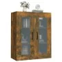 Wandschrank aus geräucherter Eiche, 69,5 x 34 x 90 cm von vidaXL, Sideboards - Ref: Foro24-817390, Preis: 62,19 €, Rabatt: %