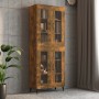 Armario colgante de pared roble ahumado 69,5x34x90 cm de vidaXL, Aparadores - Ref: Foro24-817390, Precio: 72,48 €, Descuento: %