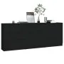 3-teiliges Sideboard aus schwarzem Sperrholz von vidaXL, Sideboards - Ref: Foro24-3115797, Preis: 221,32 €, Rabatt: %