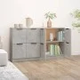 Sideboards 2 pcs concrete gray plywood 60x30x70 cm by vidaXL, Sideboards - Ref: Foro24-3115807, Price: 113,74 €, Discount: %