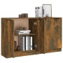 Sideboards 2 Einheiten, Sperrholz aus geräucherter Eiche, 60 x 30 x 70 cm von vidaXL, Sideboards - Ref: Foro24-3115777, Preis...