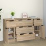 Sperrholz Anrichte 3er Set Sonoma Eiche Farbe von vidaXL, Sideboards - Ref: Foro24-3115822, Preis: 175,41 €, Rabatt: %