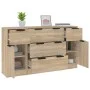 3-piece plywood sideboard set in Sonoma oak color. by vidaXL, Sideboards - Ref: Foro24-3115822, Price: 176,84 €, Discount: %
