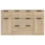 3-piece plywood sideboard set in Sonoma oak color. by vidaXL, Sideboards - Ref: Foro24-3115822, Price: 176,84 €, Discount: %