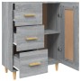 Sonoma gray plywood sideboard 69.5x34x90 cm by vidaXL, Sideboards - Ref: Foro24-817370, Price: 81,11 €, Discount: %