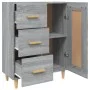 Sonoma gray plywood sideboard 69.5x34x90 cm by vidaXL, Sideboards - Ref: Foro24-817370, Price: 79,79 €, Discount: %
