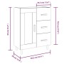 Sonoma gray plywood sideboard 69.5x34x90 cm by vidaXL, Sideboards - Ref: Foro24-817370, Price: 81,11 €, Discount: %