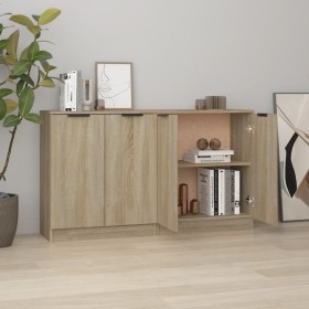 Sideboards 2 Stück Sonoma-Eichensperrholz 60x30x70 cm von vidaXL, Sideboards - Ref: Foro24-3115774, Preis: 115,69 €, Rabatt: %