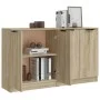 Sideboards 2 Stück Sonoma-Eichensperrholz 60x30x70 cm von vidaXL, Sideboards - Ref: Foro24-3115774, Preis: 111,72 €, Rabatt: %