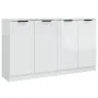 Sideboards 2 units glossy white plywood 60x30x70 cm by vidaXL, Sideboards - Ref: Foro24-3115776, Price: 150,15 €, Discount: %