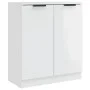Sideboards 2 units glossy white plywood 60x30x70 cm by vidaXL, Sideboards - Ref: Foro24-3115776, Price: 150,15 €, Discount: %