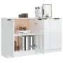 Sideboards 2 units glossy white plywood 60x30x70 cm by vidaXL, Sideboards - Ref: Foro24-3115776, Price: 150,15 €, Discount: %
