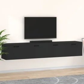 Wandschränke 2 Stück schwarzes Sperrholz 100x36,5x35 cm von vidaXL, Schließfächer und Lagerschränke - Ref: Foro24-3115669, Pr...
