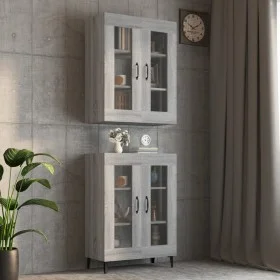 Sonoma gray hanging wall cabinet 69.5x34x90 cm by vidaXL, Sideboards - Ref: Foro24-817391, Price: 73,63 €, Discount: %