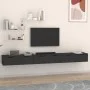 Wall cabinets 2 pcs black plywood 102x30x20 cm by vidaXL, Shelves and shelves - Ref: Foro24-3115901, Price: 166,38 €, Discoun...