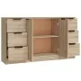 Aparadores 3 piezas madera contrachapada color roble sonoma de vidaXL, Aparadores - Ref: Foro24-3115838, Precio: 172,15 €, De...