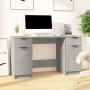 Betongrauer Sperrholzschreibtisch mit Beistellschrank von vidaXL, Schreibtische - Ref: Foro24-3115911, Preis: 144,34 €, Rabat...