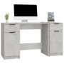 Betongrauer Sperrholzschreibtisch mit Beistellschrank von vidaXL, Schreibtische - Ref: Foro24-3115911, Preis: 144,34 €, Rabat...