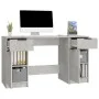 Concrete gray plywood desk with side cabinet by vidaXL, Desks - Ref: Foro24-3115911, Price: 142,09 €, Discount: %