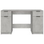 Escritorio con armario lateral contrachapada gris hormigón de vidaXL, Escritorios - Ref: Foro24-3115911, Precio: 149,16 €, De...
