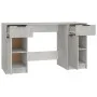 Concrete gray plywood desk with side cabinet by vidaXL, Desks - Ref: Foro24-3115911, Price: 142,09 €, Discount: %