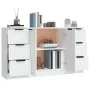 Sideboards 3 Stück Sperrholz weiß von vidaXL, Sideboards - Ref: Foro24-3115836, Preis: 167,57 €, Rabatt: %