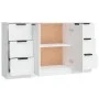 Sideboards 3 pieces plywood white by vidaXL, Sideboards - Ref: Foro24-3115836, Price: 170,50 €, Discount: %