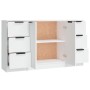 Sideboards 3 Stück Sperrholz weiß von vidaXL, Sideboards - Ref: Foro24-3115836, Preis: 170,61 €, Rabatt: %