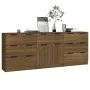 Eiche braun Sperrholz Anrichte 3 Stück von vidaXL, Sideboards - Ref: Foro24-3115803, Preis: 220,23 €, Rabatt: %