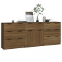 Eiche braun Sperrholz Anrichte 3 Stück von vidaXL, Sideboards - Ref: Foro24-3115803, Preis: 227,72 €, Rabatt: %