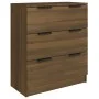 Eiche braun Sperrholz Anrichte 3 Stück von vidaXL, Sideboards - Ref: Foro24-3115803, Preis: 220,23 €, Rabatt: %