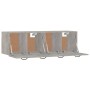 Armarios pared 2 uds contrachapada gris hormigón 80x35x36,5 cm