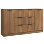 Sideboards 2 Stück braunes Eichensperrholz 60x30x70 cm von vidaXL, Sideboards - Ref: Foro24-3115795, Preis: 158,86 €, Rabatt: %