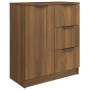 Sideboards 2 Stück braunes Eichensperrholz 60x30x70 cm von vidaXL, Sideboards - Ref: Foro24-3115795, Preis: 158,86 €, Rabatt: %