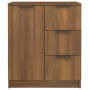 Sideboards 2 Stück braunes Eichensperrholz 60x30x70 cm von vidaXL, Sideboards - Ref: Foro24-3115795, Preis: 158,86 €, Rabatt: %