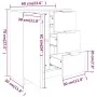 Sideboards 2 Stück braunes Eichensperrholz 60x30x70 cm von vidaXL, Sideboards - Ref: Foro24-3115795, Preis: 156,42 €, Rabatt: %