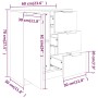 Sideboards 2 Stück braunes Eichensperrholz 60x30x70 cm von vidaXL, Sideboards - Ref: Foro24-3115795, Preis: 158,86 €, Rabatt: %
