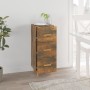 Aparador madera de ingeniería roble ahumado 34,5x34x90 cm de vidaXL, Aparadores - Ref: Foro24-817408, Precio: 53,32 €, Descue...