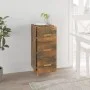 Sideboard aus geräuchertem Eichenholzwerkstoff, 34,5 x 34 x 90 cm von vidaXL, Sideboards - Ref: Foro24-817408, Preis: 52,78 €...