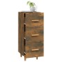 Aparador madera de ingeniería roble ahumado 34,5x34x90 cm de vidaXL, Aparadores - Ref: Foro24-817408, Precio: 53,32 €, Descue...
